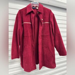Liz Claiborne Red Textured Jacket